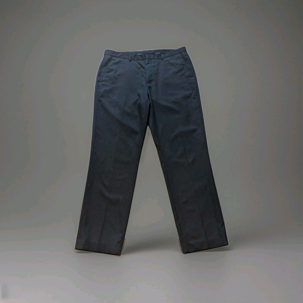 Calvin Klein Men's Micro Pin Stripe Black Dress Pants Size 36W/ 32L